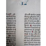 Incunabula card, circa 1470, folio (40.2 x 28.5 cm)