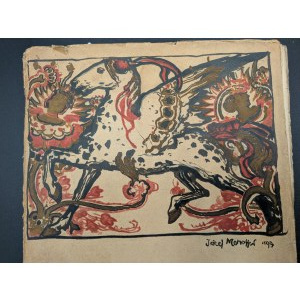 CHIMERA VOLUME VII. SET 19. 1904. LITHOGRAPH BY JOZEF MEHOFFER/ EDWARD OKUŃ [DURER, NORWID, WYSPIAŃSKI, LEŚMIAN, BAUDELAIRE, RIMBAUD, SIEDLECKI, MICIŃSKI ].