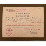 II FIGHTER AVIATION REGIMENT - KRAKOW - ALBUM - REGIMENTAL BADGE WITH ID CARD - REGIMENTAL BADGE