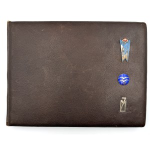 II FIGHTER AVIATION REGIMENT - KRAKOW - ALBUM - REGIMENTAL BADGE WITH ID CARD - REGIMENTAL BADGE
