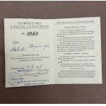 II FIGHTER AVIATION REGIMENT - KRAKOW - ALBUM - REGIMENTAL BADGE WITH ID CARD - REGIMENTAL BADGE