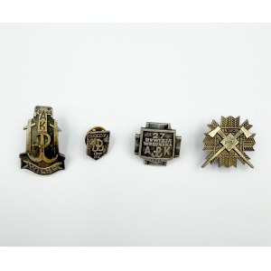SET DI 4 DISTINTIVI VETERANI AC 27 DIVISIONE VOLHYNIA AC