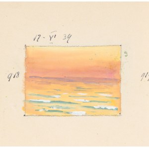 Soter August JAXA-MAŁACHOWSKI (1867-1952), Sunset over the Baltic Sea, 1939