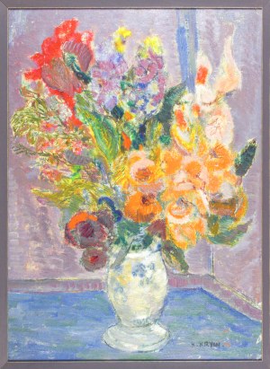 Henryk KRYCH (1905-1980), Kwiaty w wazonie