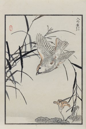Kōno Bairei (1844-1895), Wróbel mazurek, wyd. Ōkura Magobei, Tokio/Japonia, 1881 r.