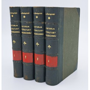 Święcicki, Julian – Dějiny světové literatury (svazky 1–4) – rok 1901 – Vazba!