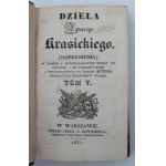 The Works of Ignacy Krasicki, Volumes III, IV, V, VI (Supplements), Warsaw, 1830–1832.