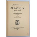 de Talleyrand-Périgord, Dorota, Chronique de 1831 a 1862, Paris, 1909