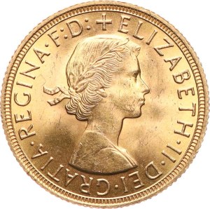 Velká Británie, Elizabeth II. 1952-2022. - Sovereign 1958, KM-908.