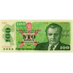 100 CZK 1989, series A22, B-106, imperf.