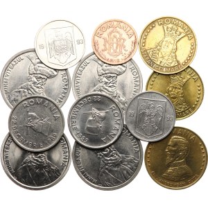 Romania - 1 leu 1992, 5 lei 1993 (2x), 10 lei 1991, 1992, 20 lei 1991, 1993, 50 lei 1992, 100 lei 1992, 1993, 1994 (2x), 12 pezzi in totale