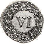 ČNS, branch Brno, 181st auction. - Token according to Roman spintria from the 1st century AD - Ag 999, 22 mm, 7,99 g, struck and minted by J. Jelinek, RS-55b (I. variant).