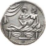 ČNS, branch Brno, 181st auction. - Token according to Roman spintria from the 1st century AD - Ag 999, 22 mm, 7,99 g, struck and minted by J. Jelinek, RS-55b (I. variant).