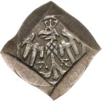 ČNS, Branch Brno, 184th auction. - Token according to the Moravian four-crown penny of Sigismund of Luxembourg - Ag 999, clip 14 x 15 mm, 0,60 g, engraved and minted by J. Jelinek, RS-58b.