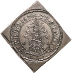 Soušek P. - Marked replica of the Moravian Estates tolar 1620 CC, minc. Olomouc, mincm. Cantor. - Ag clip in a two-tollar vase, 39 x 41 mm, 55,76 g.