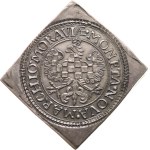 Soušek P. - Marked replica of the Moravian Estates tolar 1620 CC, minc. Olomouc, mincm. Cantor. - Ag clip in a two-tollar vase, 39 x 41 mm, 55,76 g.