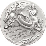 Urban K., 1999. - J. R. R. Tolkien. - Portrait with pipe left, 4 lines inscription / Scene from The Lord of the Rings. - Ag 925, hallmark, 35 mm, 24,62 g, capsule.