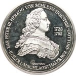 Germany, Germany. - Kiel, tolar 1979. - Tsar Peter III, bust right, date 1728-1762 / city emblem, Latin inscription. - Ag 1000, 24,45 g.