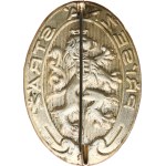 Czechoslovakia, 1st Republic. - Přísežná stráž (ca 1930), light type. - Silver plated, 32 x 45 mm, for vertical clasp.