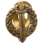 Czechoslovakia, 1st Republic. - Military lapel badge with sword in wreath 15 x 19,5 mm.