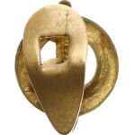 Czechoslovakia, 1st Republic. - Military lapel badge with sword in wreath 15 x 19,5 mm.