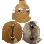 Czechoslovakia. - Honorary badge "Exemplary rescuer" I. class - Enamel and gilded, 32 x 35,5 mm on clasp + II. class - Enamel and silver-plated, 30 x 35 mm, on clasp + III. class - Enamel bronze, 30 x 35,5 mm, on clasp, min. Kremnica Mint, 3 pcs.