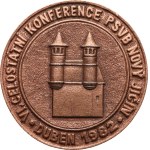 Czechoslovakia. - Federal Administration of Public Security. - VI. national conference of PSVB Nový Jičín 1982 / 30 years of PSVB. - Copper plated, 54 mm.
