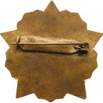 Czechoslovakia. - Honorary badge "Exemplary member of the LM", Jan Šverma Mine, gilded and enamelled, 38 x 38 mm on clasp.