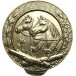 Austria-Hungary, FJI 1848-1916 - Badge for artillery drivers 1906 - Bronze plate, Marko-478b.