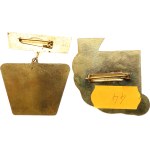 Havířov - Katowice. - Socialist Competition 1953-1983, Gottwald and KWK mines, 37 x 45 mm on hanger, on clasp + Interproject, Best Worker, gilt bronze, 41 x 41 mm, enamelled on clasp.