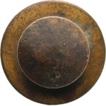 Austria-Hungary, Franz Joseph I. - Double portrait of F.J.I. and Wilhelm II. on the right, "VIRIBUS UNITIS 1914", sign. BSV. - Partly enamelled and silvered bronze, 23,5 mm, in lapel.