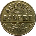 Antonín Ponert. - Hostinský / "1" in mother-of-pearl. - Ms, 20 mm.