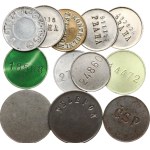 Prague. - Various telephone stamps, 12 pcs.