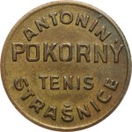 Strašnice. - Antonín Pokorný, tennis / 1 CZK in mother-of-pearl. - Ms, 23,5 mm.