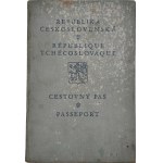 Czechoslovakia, First Republic 1918-1938 - Passport Czechoslovakia-FR, Slovak version, issued in Šamorín on 15 September 1925 and extended until 1930. State Printing House in Prague 8030-24, without photograph.