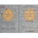 Czechoslovakia 1948-1960 - Passport larger format 115x172mm hardcover 44 pages Czechoslovakia - RUS - FR Issued 12.9. 1958 series Z53178 3x visas, stamps, missing front pages with photos - torn out