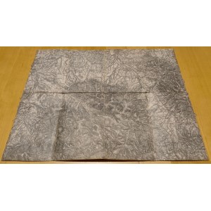 Carta militare pieghevole di Český Těšín e Frýdek 4161 7-XIX, Scala 1:75.000 - Istituto Geografico Militare - Confini provvisori segnati il 29 settembre 1912, 480 x 370 mm, supporto in lino, pieghevole, nomi tedeschi dei villaggi.