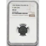 Generalna Gubernia, PRÓBA 2 grosze 1939 cynk