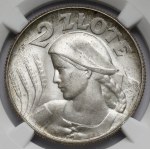 Woman and ears 2 gold 1925 with dot, London