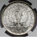 Woman and ears 2 gold 1925 with dot, London