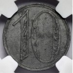 Danzig, 10 fenig 1920 - LARGE figure - rare