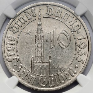 Gdańsk, 10 guldenów 1935 - rzadkie