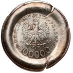 Destruct 100,000 zloty 1990 Solidarity - impressive