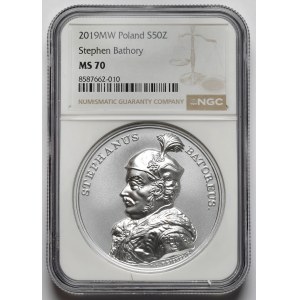 Treasures of Stanislaw August - 50 zloty 2019 - Stefan Batory.