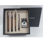 Monteverde Ritma Walnut fountain pen + 2 pens + ink set