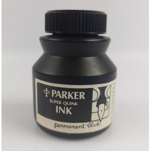 Parker Super Quink Ink permanent black 2-1/2 oz.