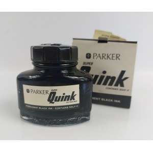 Parker Super Quink Ink permanentná čierna farba 2 fl. ozs.