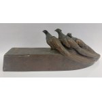 Friedrich Gornik (1877-1943), calamaio Art Nouveau con fagiani