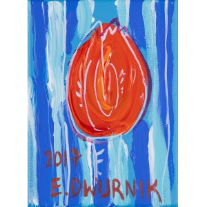 Edward Dwurnik, ČERVENÝ TULIPÁN, 2017
