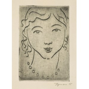 Tymon Niesiołowski, HEAD OF A YOUNG GIRL, 1955